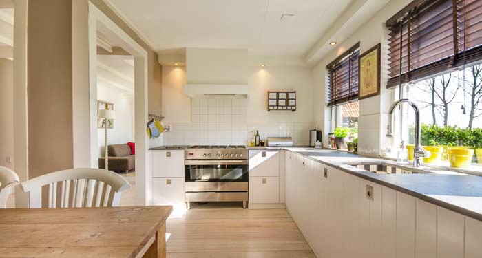 A Shiny Clean Kitchen After a Deep Cleaning Service.